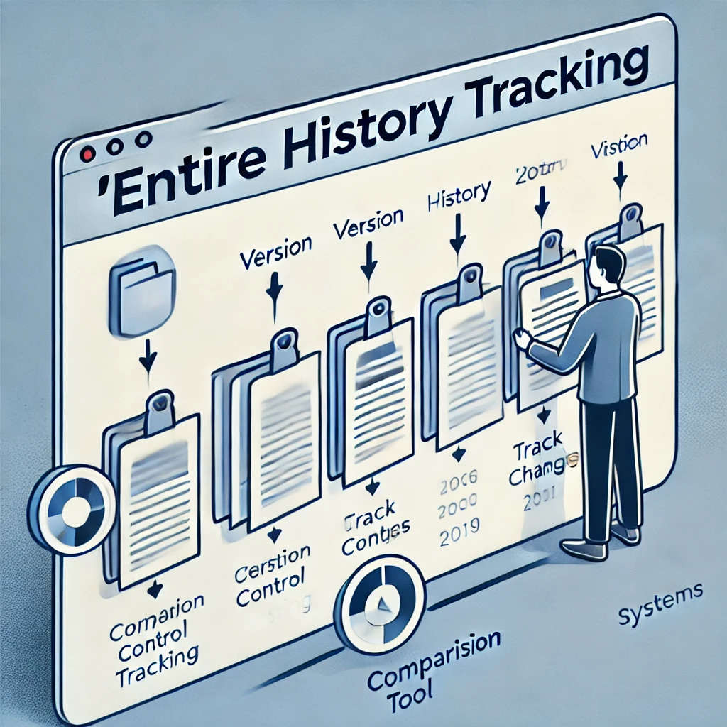 alt=ByteUnited Office tracks the entire history of projects, files, or authors through its desktop and WEB applications, allowing users to access any file version and visualize changes between versions.